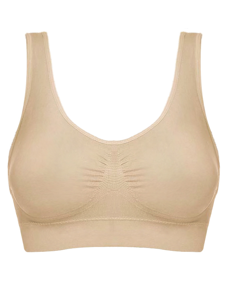 Wire-Free Plus-Size Sports Double-Layer Bra