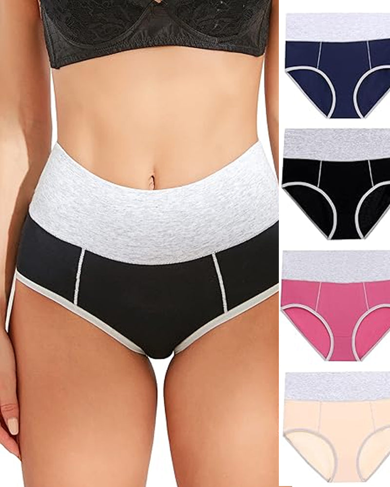 High Waist Cotton Crotch Sports Briefs