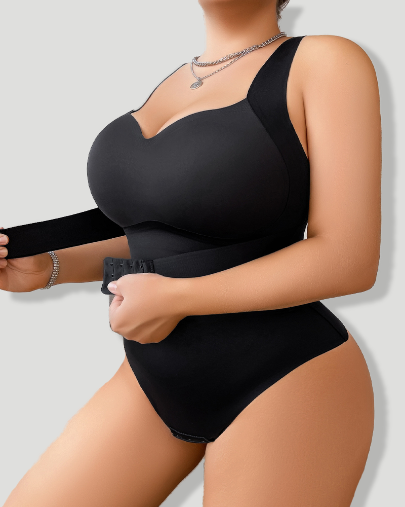 3-in-1 Compression Bodysuit Shaper with Built-in Bra & Waist Cincher