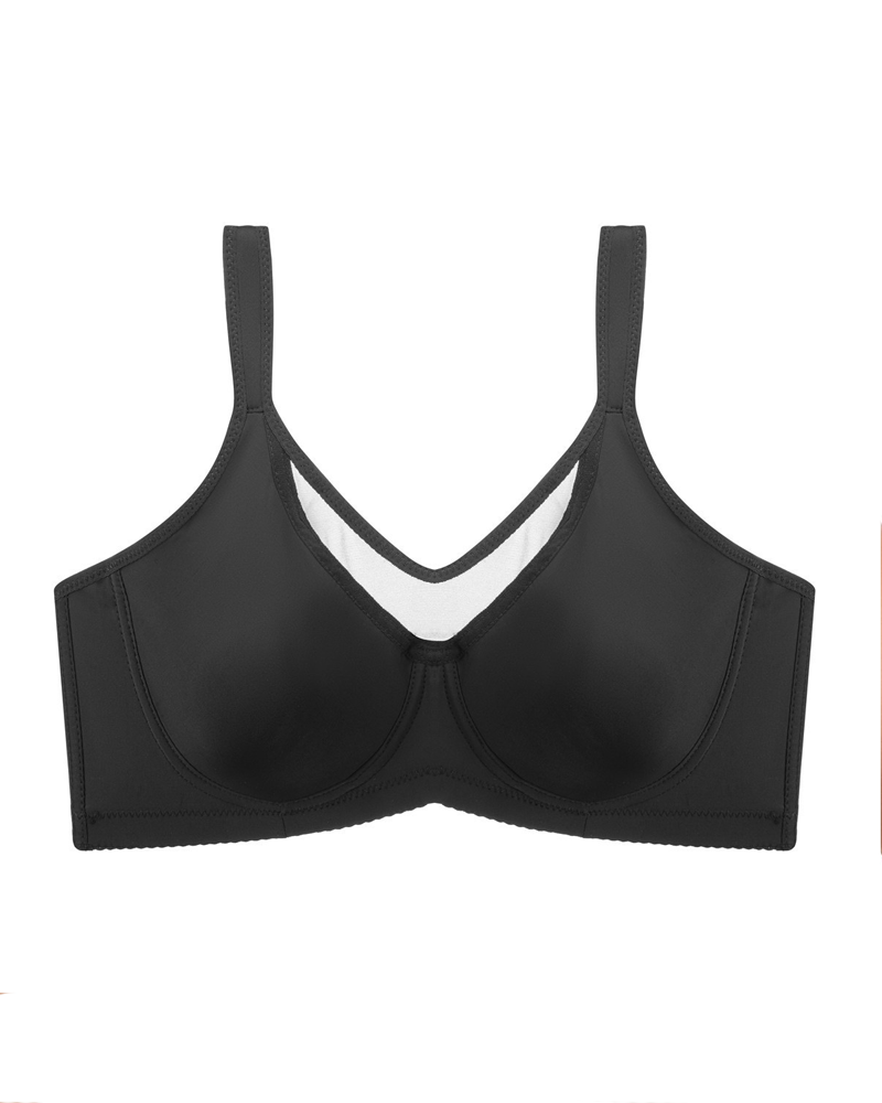 Underwired Unpadded Full-Coverage Bra With Wide Shoulder Straps