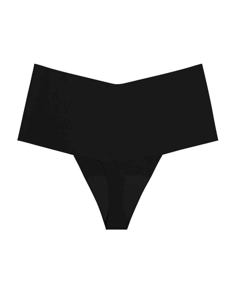 Mid-Waist Seamless Non-Pinch Ice Silk Breathable Thong Underwear
