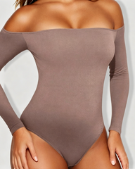 Seamless High Elastic Long Sleeve Tube Top Jumpsuit