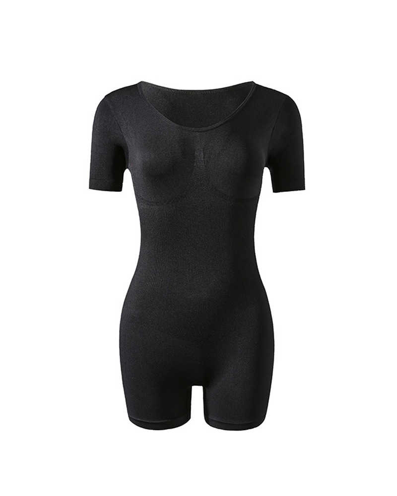 Tummy Control Butt Lifter High Waist Shaping Boyshort Bodysuit