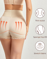 Breathable Tummy-Flattening Hip-Enhancing And Shaping Shorts With Padding