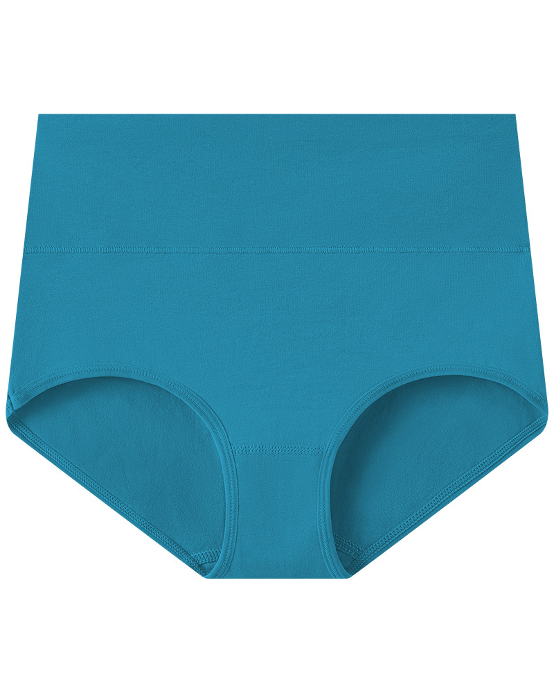 Plus-Size Pure Cotton High-Waisted Tummy Control And Hip-Hugging Underwear