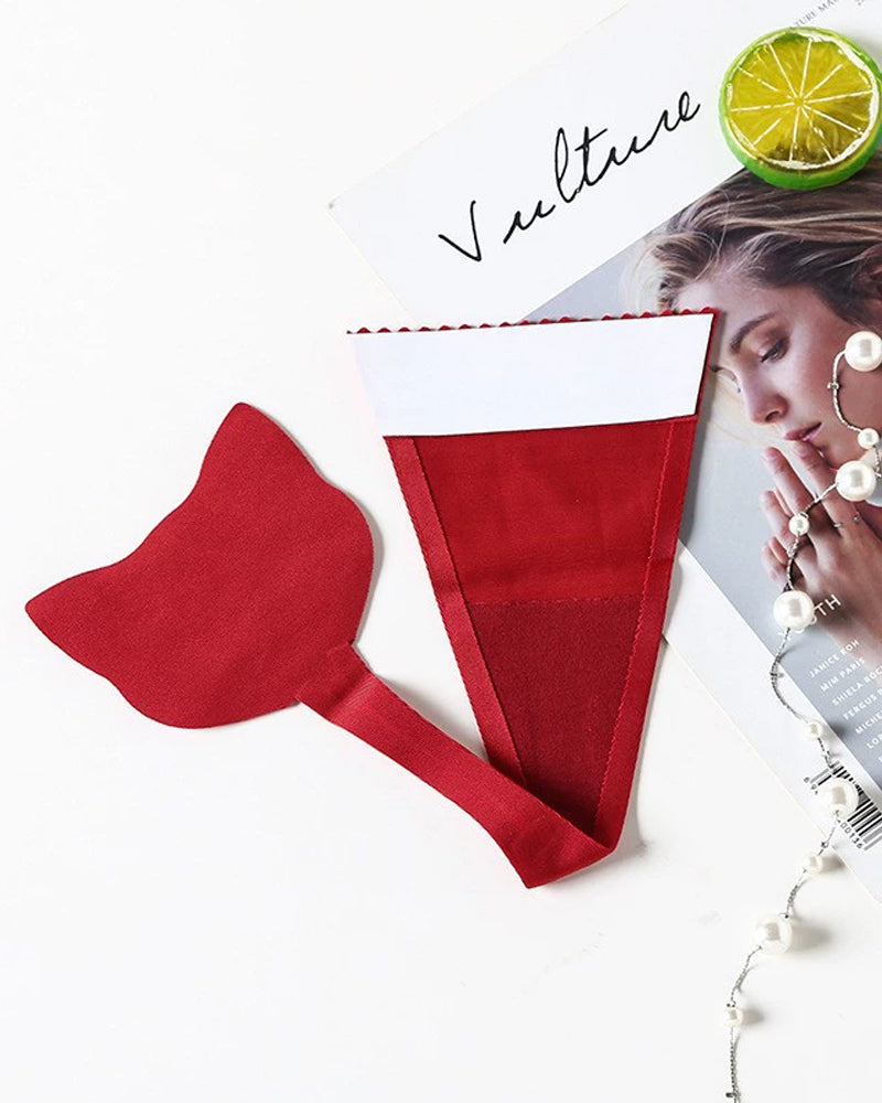 Sexy Reusable Silicone Self-Adhesive T-Back Panties