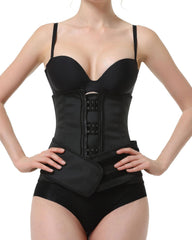 Corset Latex Buckle Waist Corset Belt LATEX Rubber Straps Corset