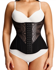 Lace Panel Waist Trainer â€?Premium Hourglass Shaper