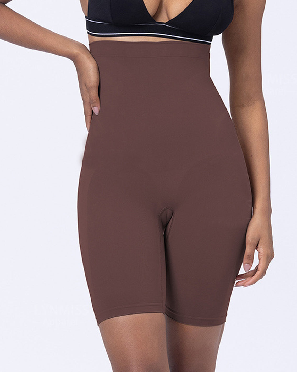 Seamless Tummy-Controlling Butt-Lifting and Body-Sculpting Shorts with High Stretch