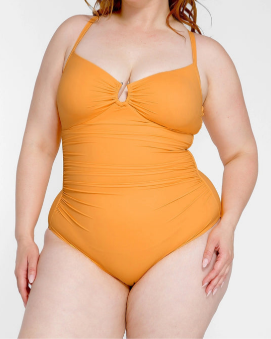 U-Ring Cut Out Shaping Swimsuit