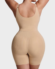 U-Neck No-Cup Mid-Thigh Shapewear