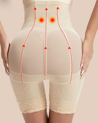 High Waist Zipper Tummy Control Shapewear Shorts