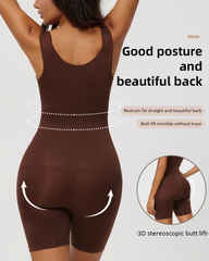 Plus Size Low-Cut Tummy Control And Hip Lifting Bodysuit