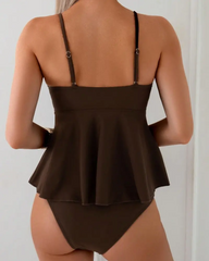 Metal Decor 2 Piece Spaghetti Strap Beach Bikini Set