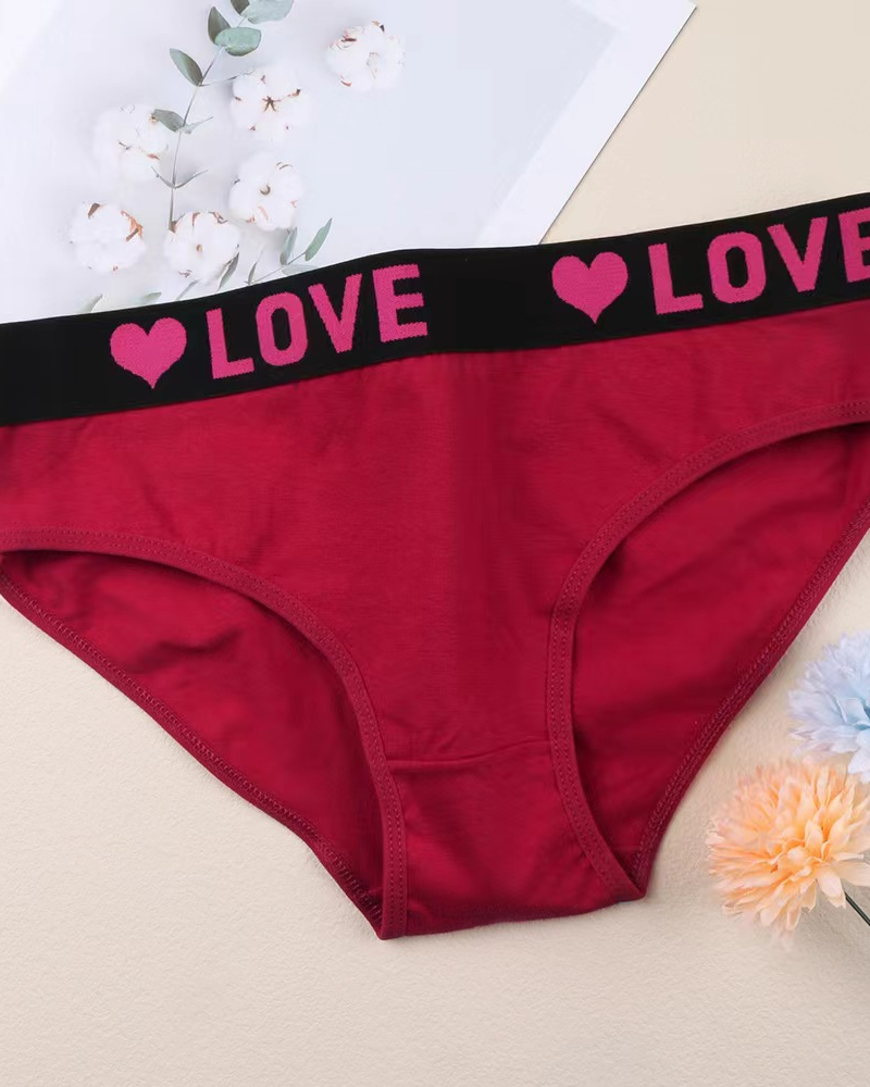 Soft Comfortable Stylish Sports Letter Underwear