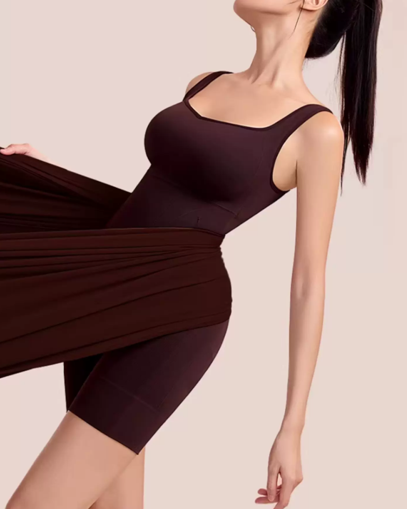 Open-Back Tummy Control Butt Lifter Shaping Bodysuit