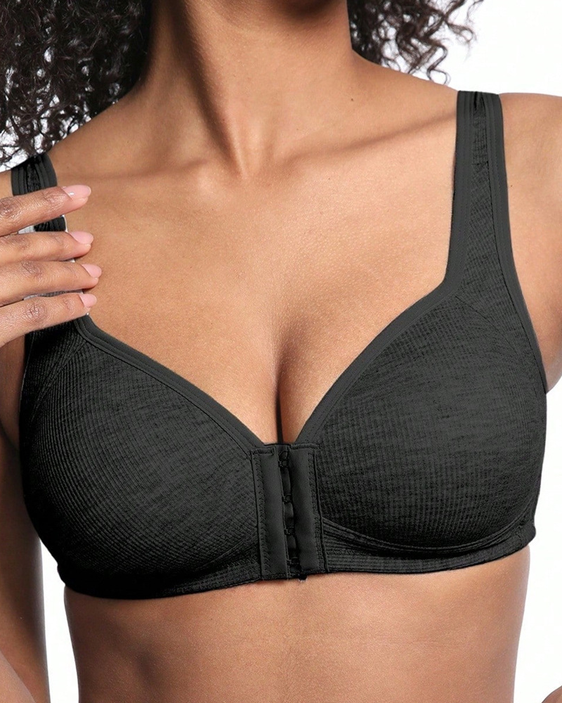 Adjustable Front Closure Push Up Bra