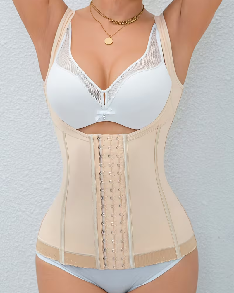 Hook-And-Eye Tummy Control Shapewear Tank