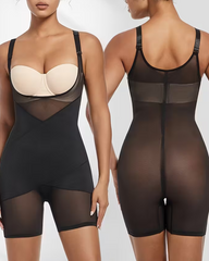 Cross-Compression Tummy Control Seamless Shapewear Bodysuit