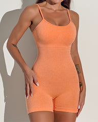 One-Piece Seamless One-Piece Yoga Wear With Suspenders
