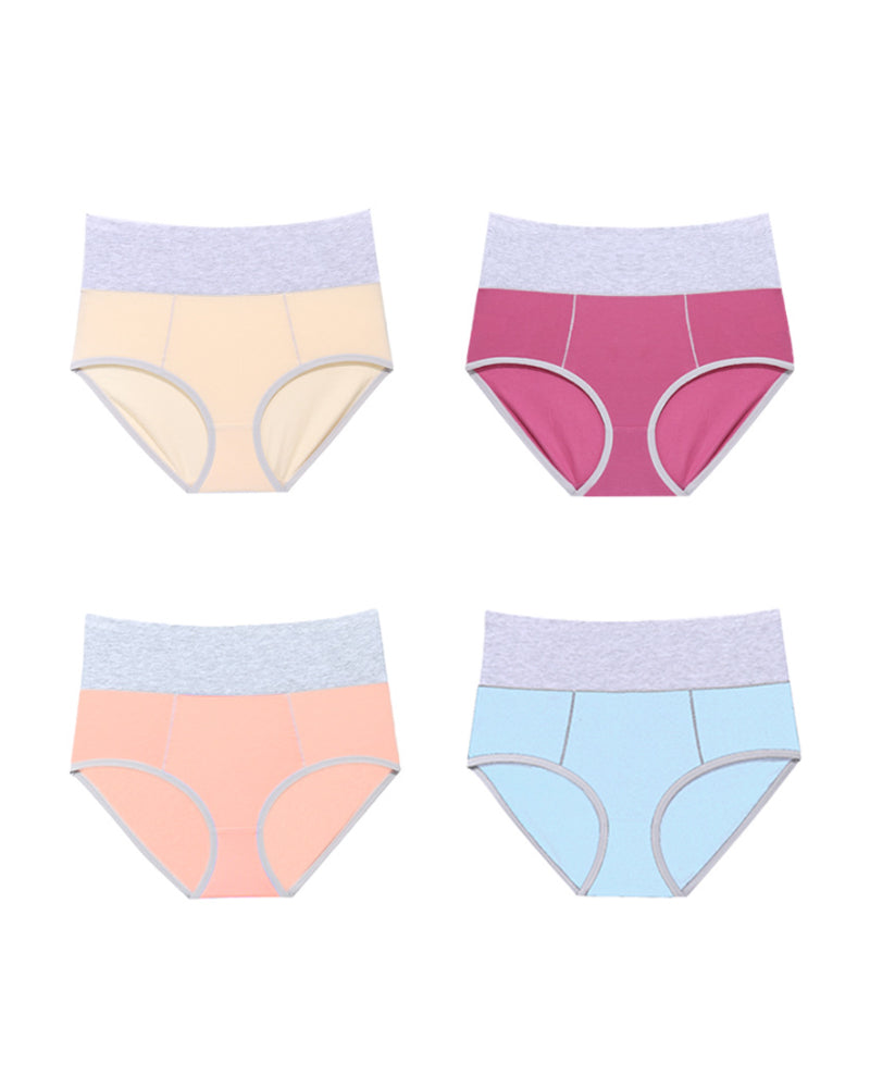High Waist Cotton Crotch Sports Briefs