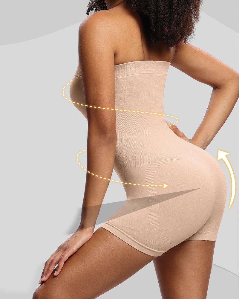 Sexy Strapless Bodysuit With Tummy Control Hip Lift