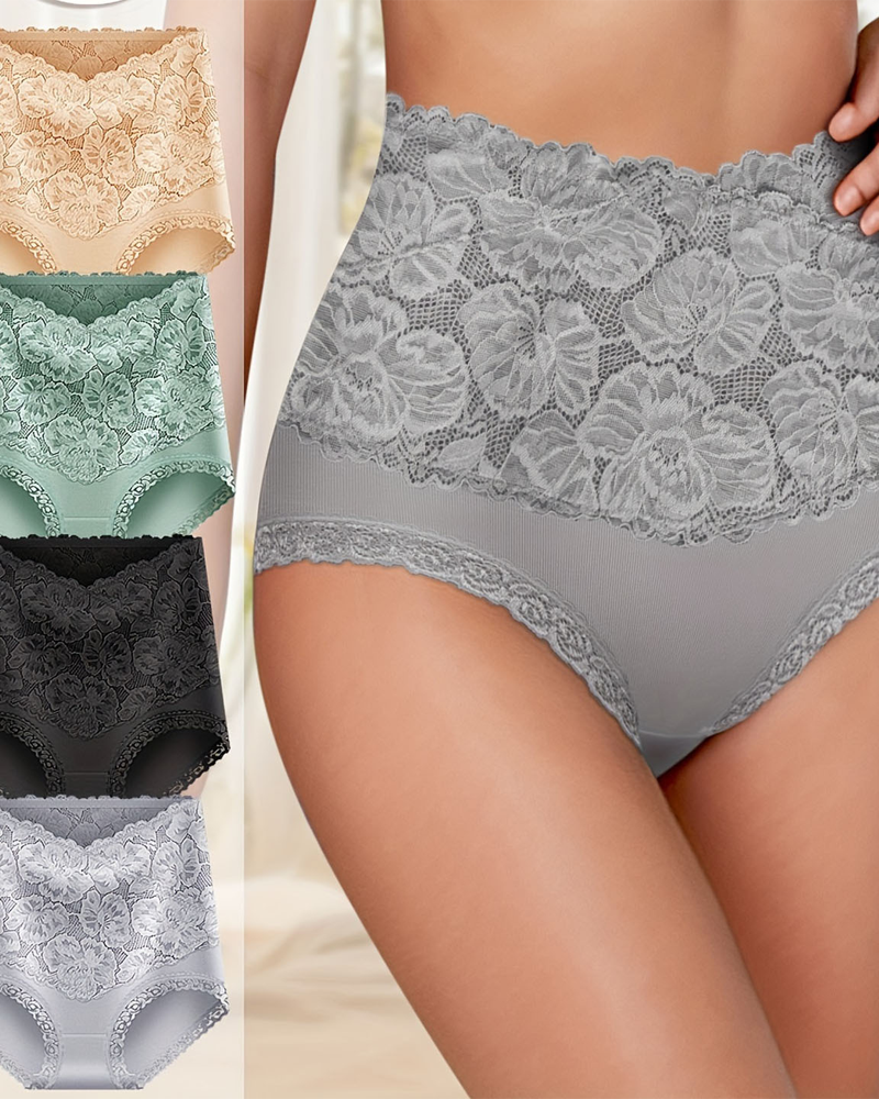 Buttock-Lifting Tummy-Flattening Lace Panties