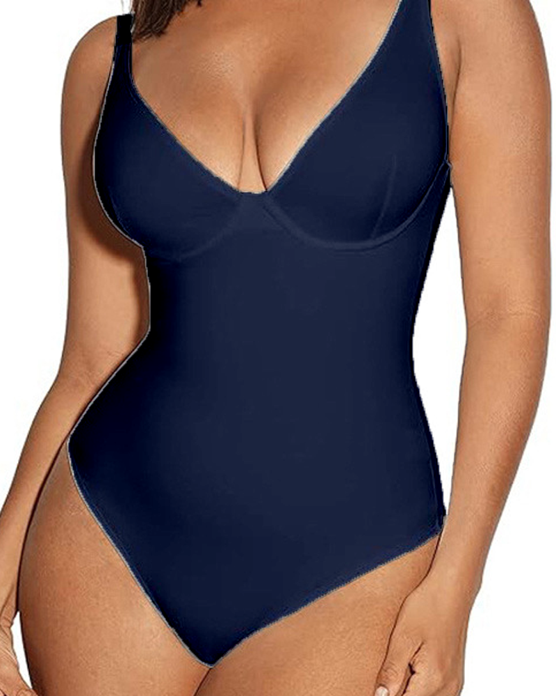 Tummy-Flattening Hip-Lifting Bodysuit