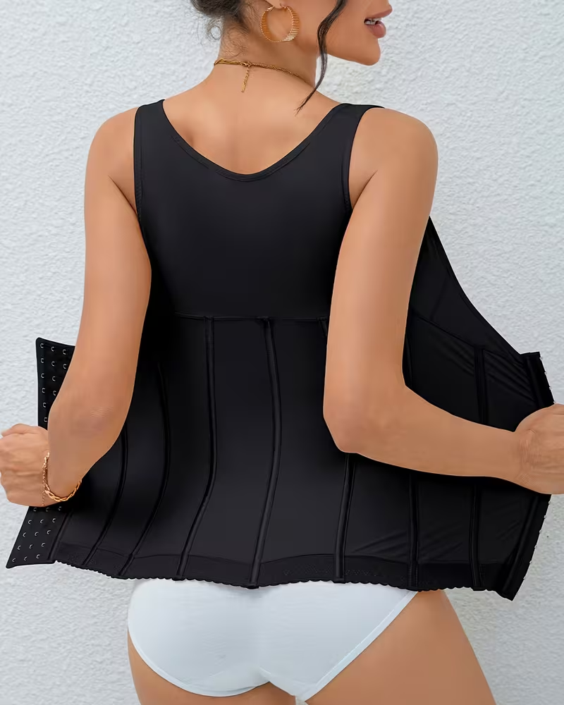 Hook-And-Eye Tummy Control Shapewear Tank