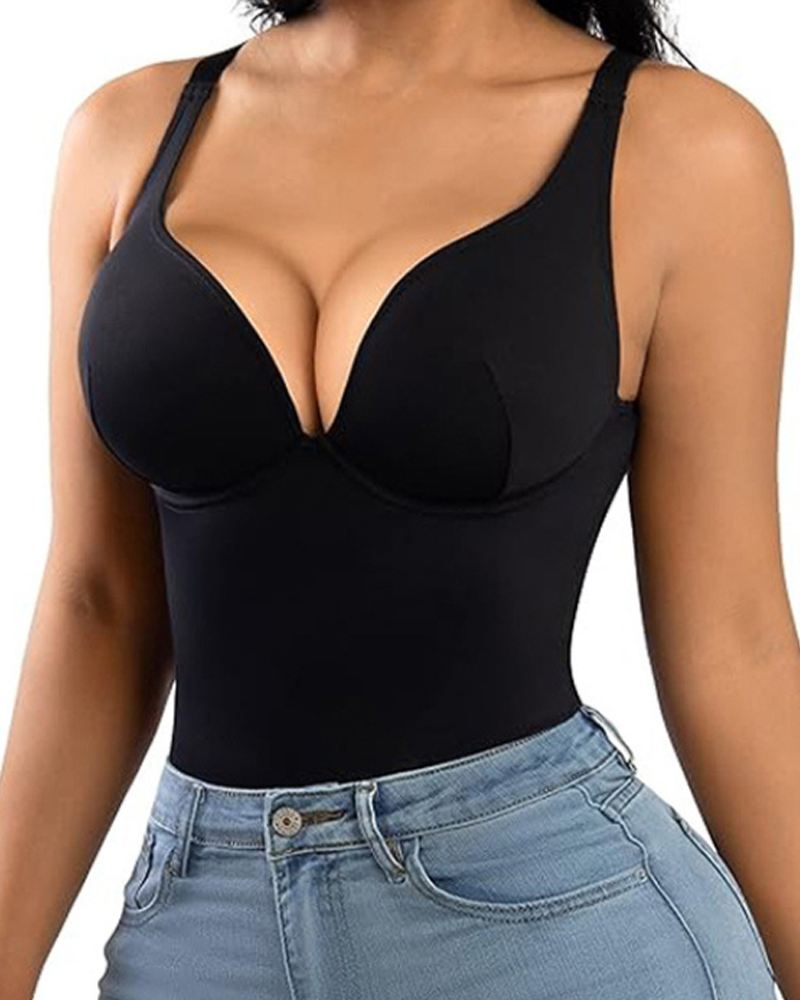 Tummy-Flattening Hip-Lifting Bodysuit