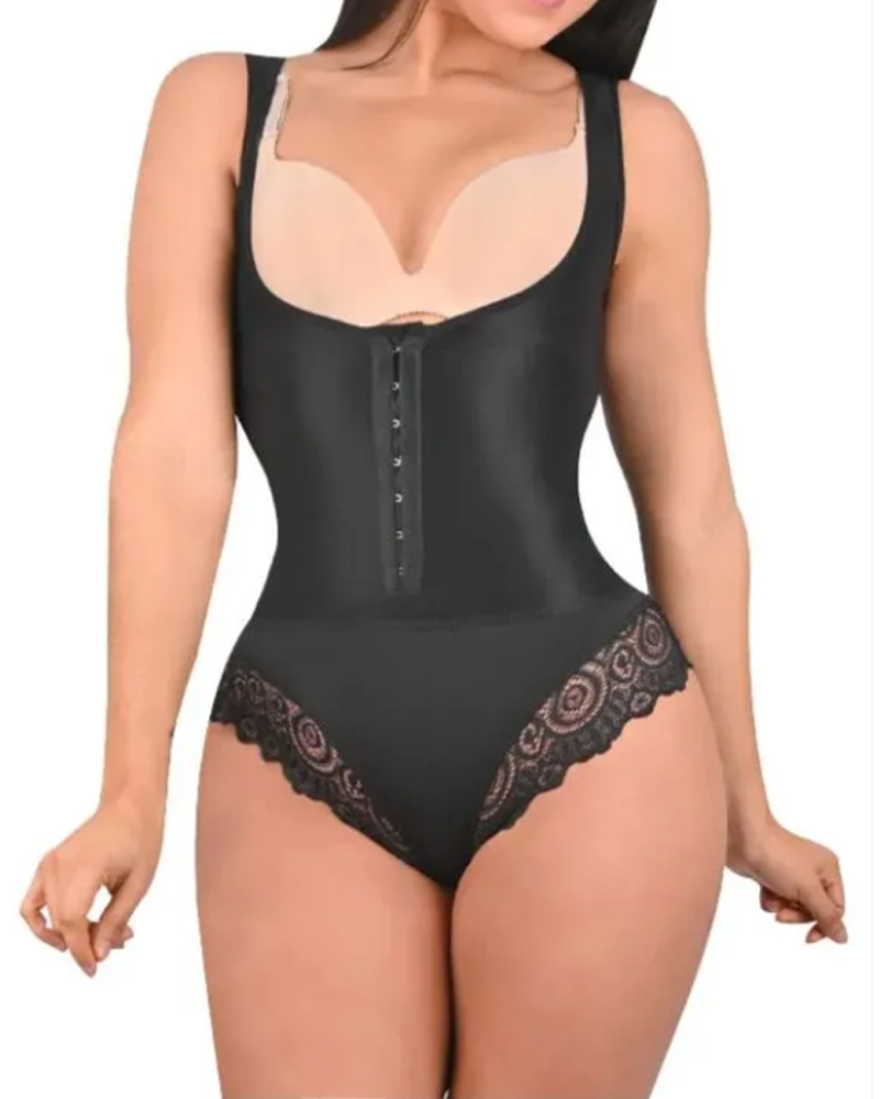 Women's Waist Trainer Tummy Control Breathable Corset Bodysuit