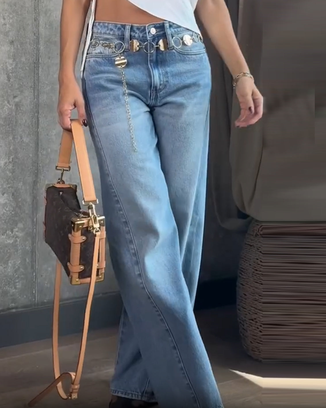 3D Tummy Control High Waisted Washed Jeans for Women - Curvy Fit