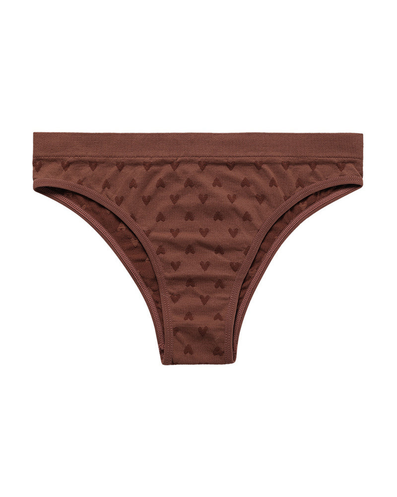 Sexy Simple Printed Cotton Crotch Briefs