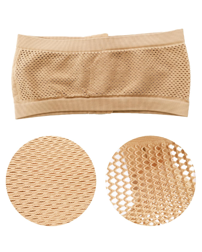 Strapless Bandeau Bra With Front Hook Closure Casual Comfort Breathable