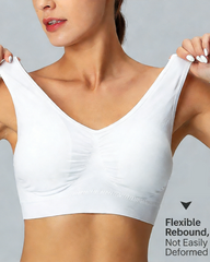 Wire-Free Plus-Size Sports Double-Layer Bra