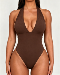 Halter Neck Backless Swimsuit