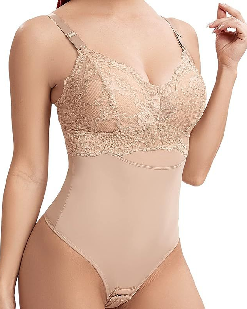 Lace Hip-Lifting Tummy-Slimming Shapewear