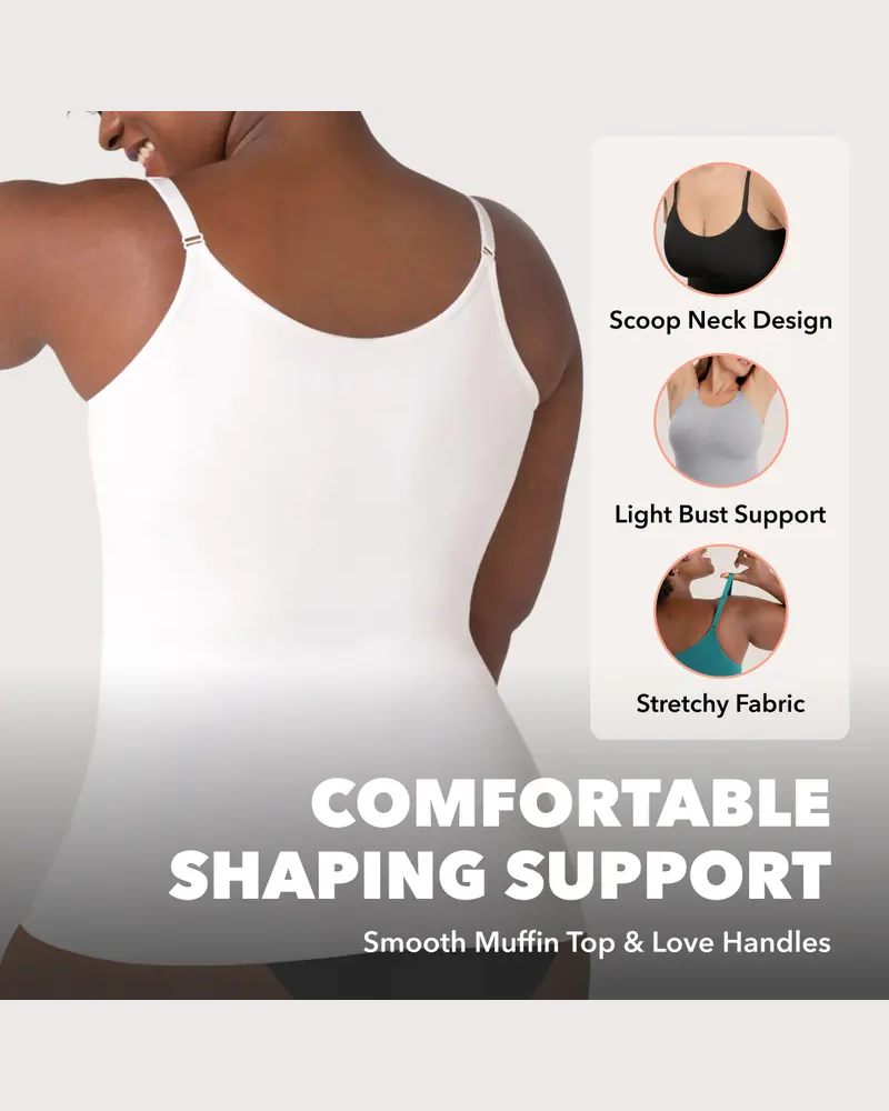 Seamless Breathable Crew Neck Tummy Control Shaping Camisole