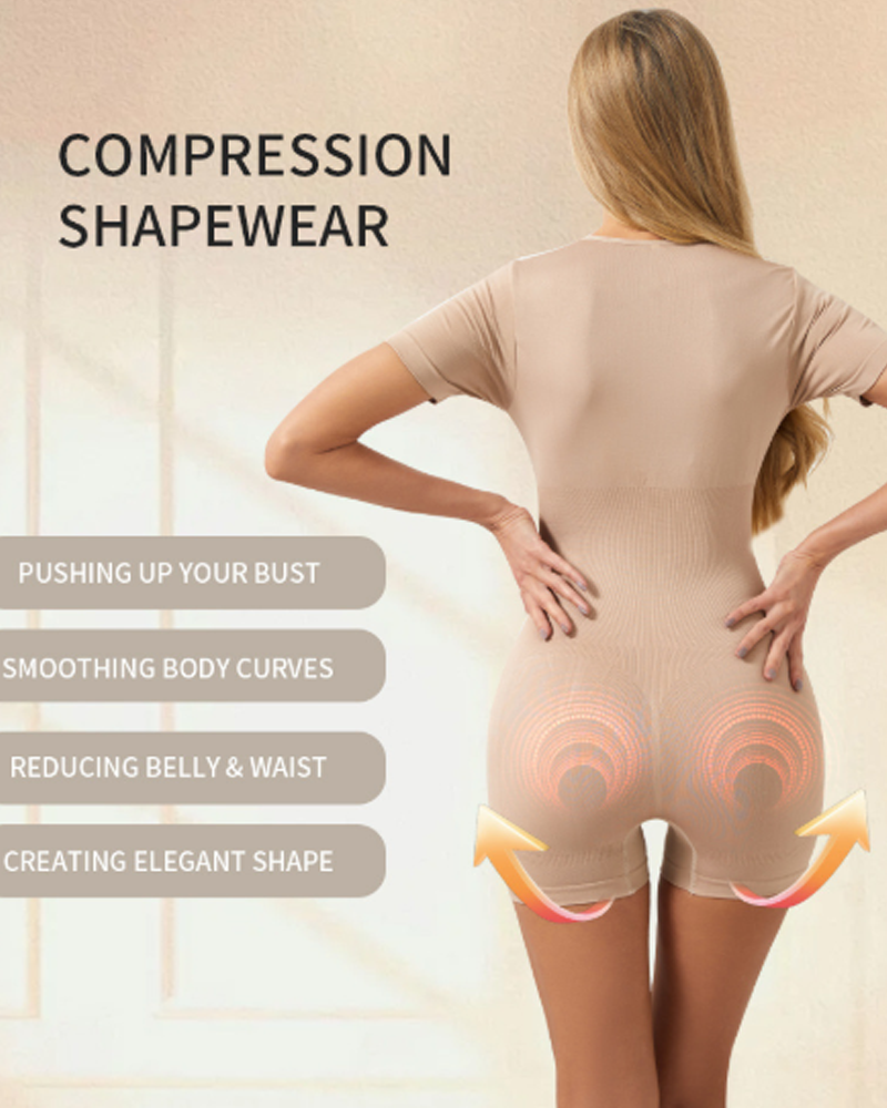 Tummy Control Butt Lifter High Waist Shaping Boyshort Bodysuit