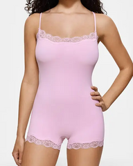 Breathable And Skin-Friendly Lace Camisole Bodysuit