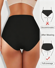 Floral Pattern Cotton High-Waist High-Elastic Tummy Control & Butt Lifting Panties
