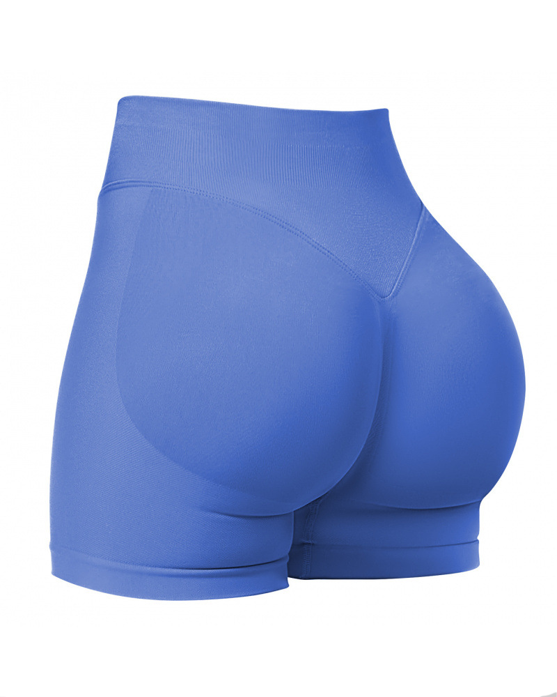 Seamless High-Waisted Peach-Shaped Tight-Fitting Butt-Lifting Shorts