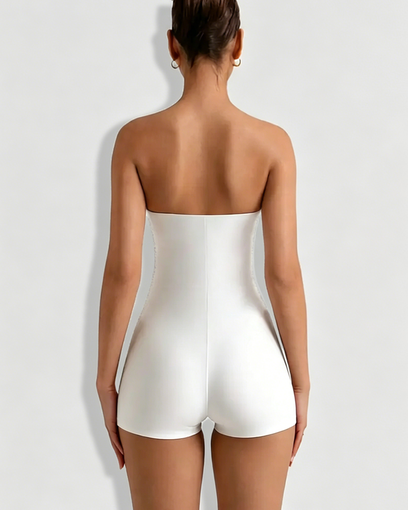 Seamless Bandeau High Stretch Fitted Bodysuit