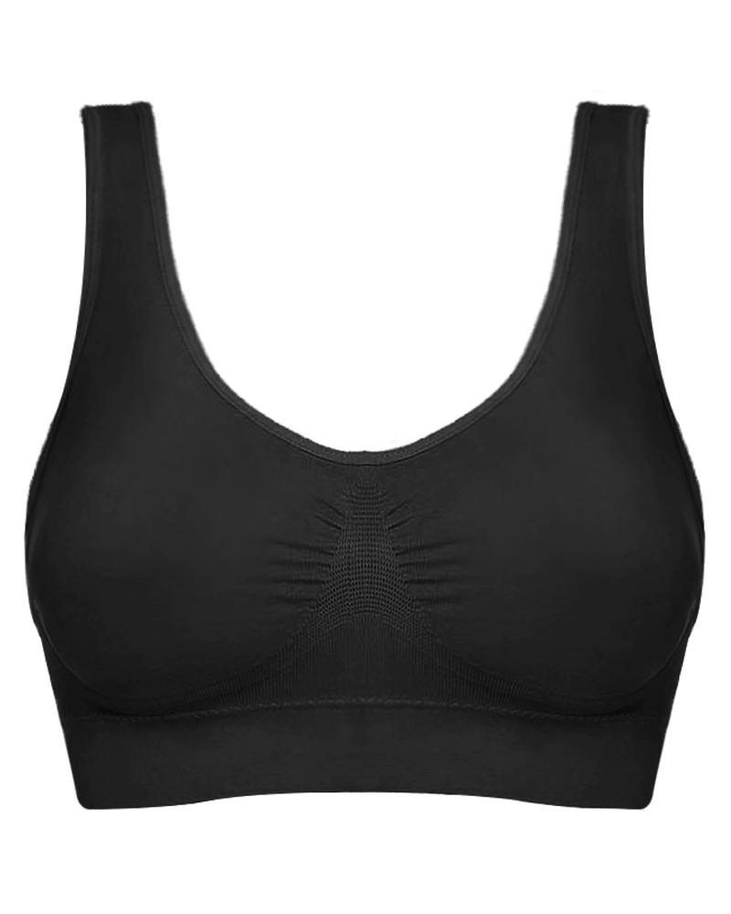 Wire-Free Plus-Size Sports Double-Layer Bra