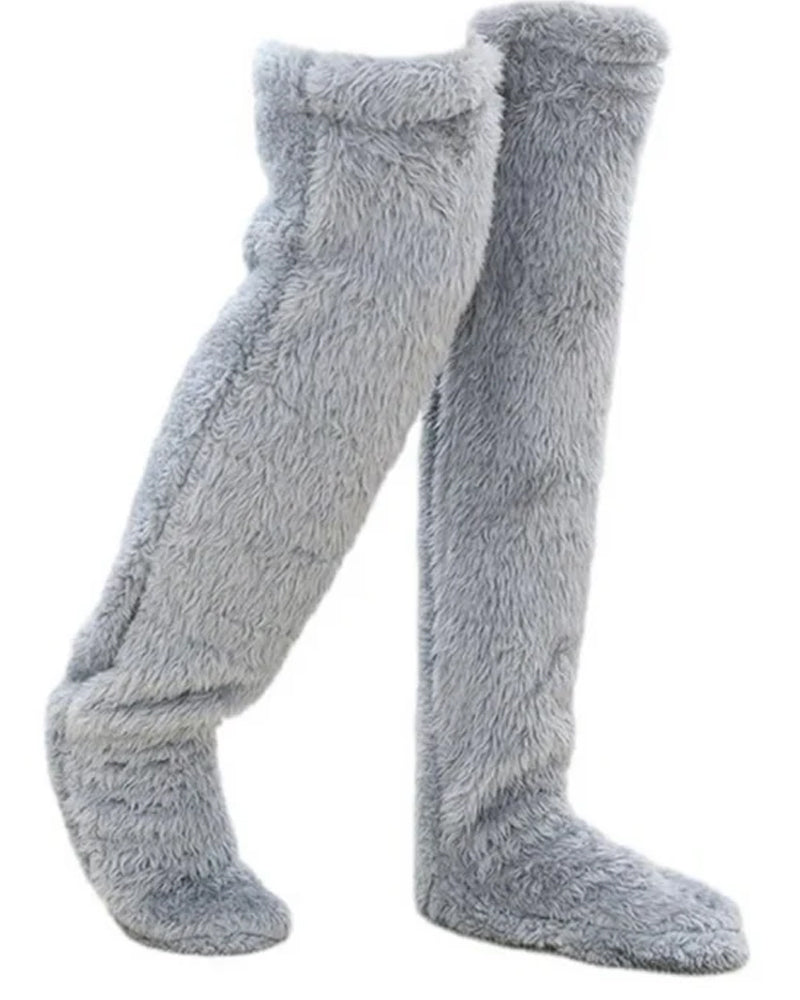 Fuzzy Legs Sock Slippers