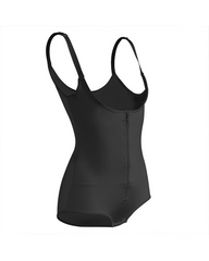 Adjustable Strap Full Body Shaper with Front Zipper Tummy Control