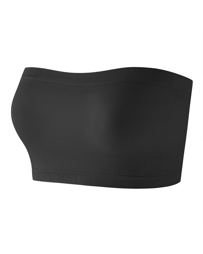 Casual Comfortable Strapless Seamless Breathable Bandeau Top