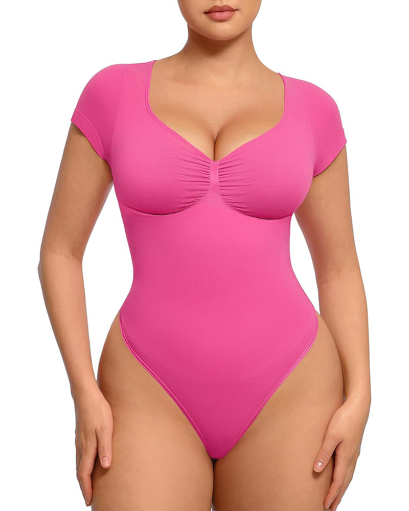 Seamless Body Shaping Bodysuit For Lifting Buttocks