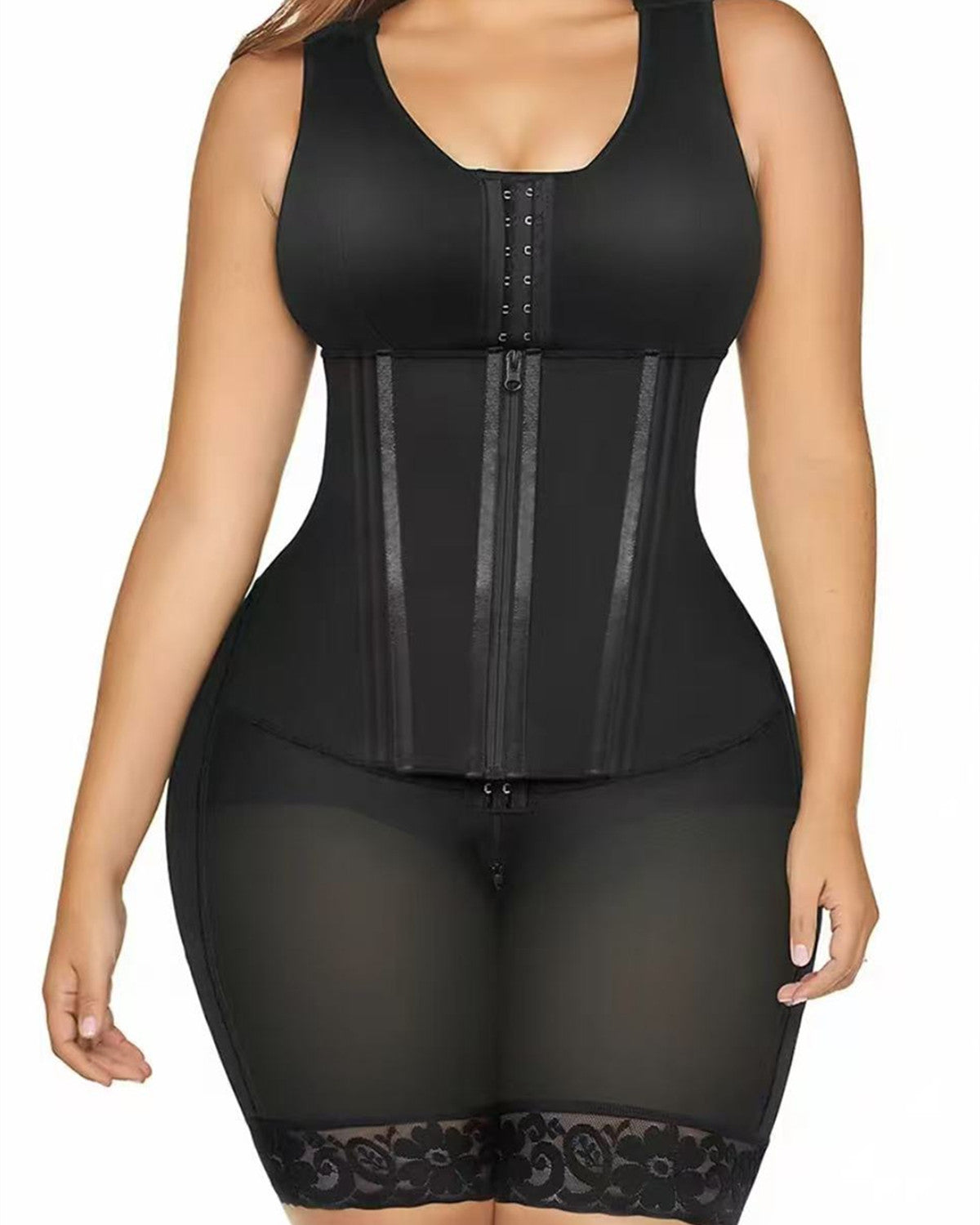 Double Pressure Chest Wrapping Belly Compression Breathable Body Shaper