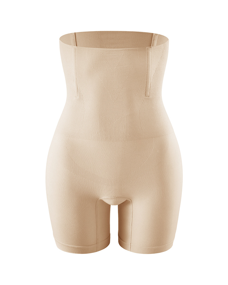 Women's High-Waisted Slim-Fit Shorts Seamless High-Waisted Hip-Lifting Waist-Cinching Tummy-Control Pants